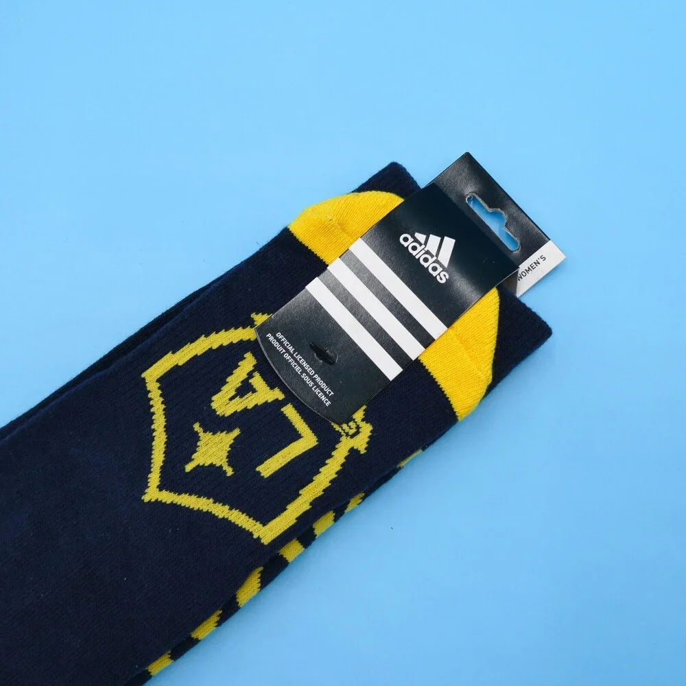 LA Galaxy Crew Socks Womens One Size‎ Adidas Blue Soccer Sports Mid Y2K Tube New